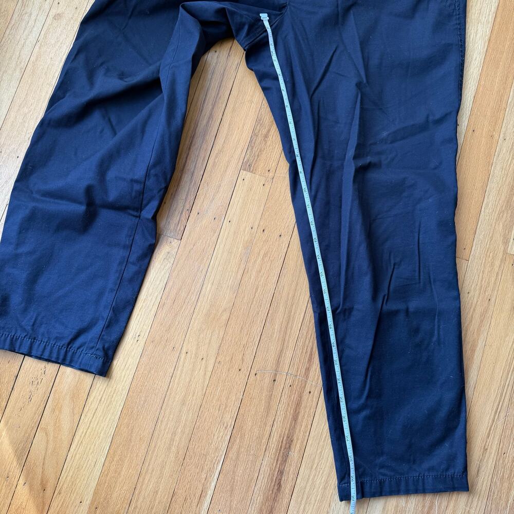 Talbots Navy Blue Relaxed Chino Trousers Pants Size 12P Casual Office Preppy - Picture 5 of 8